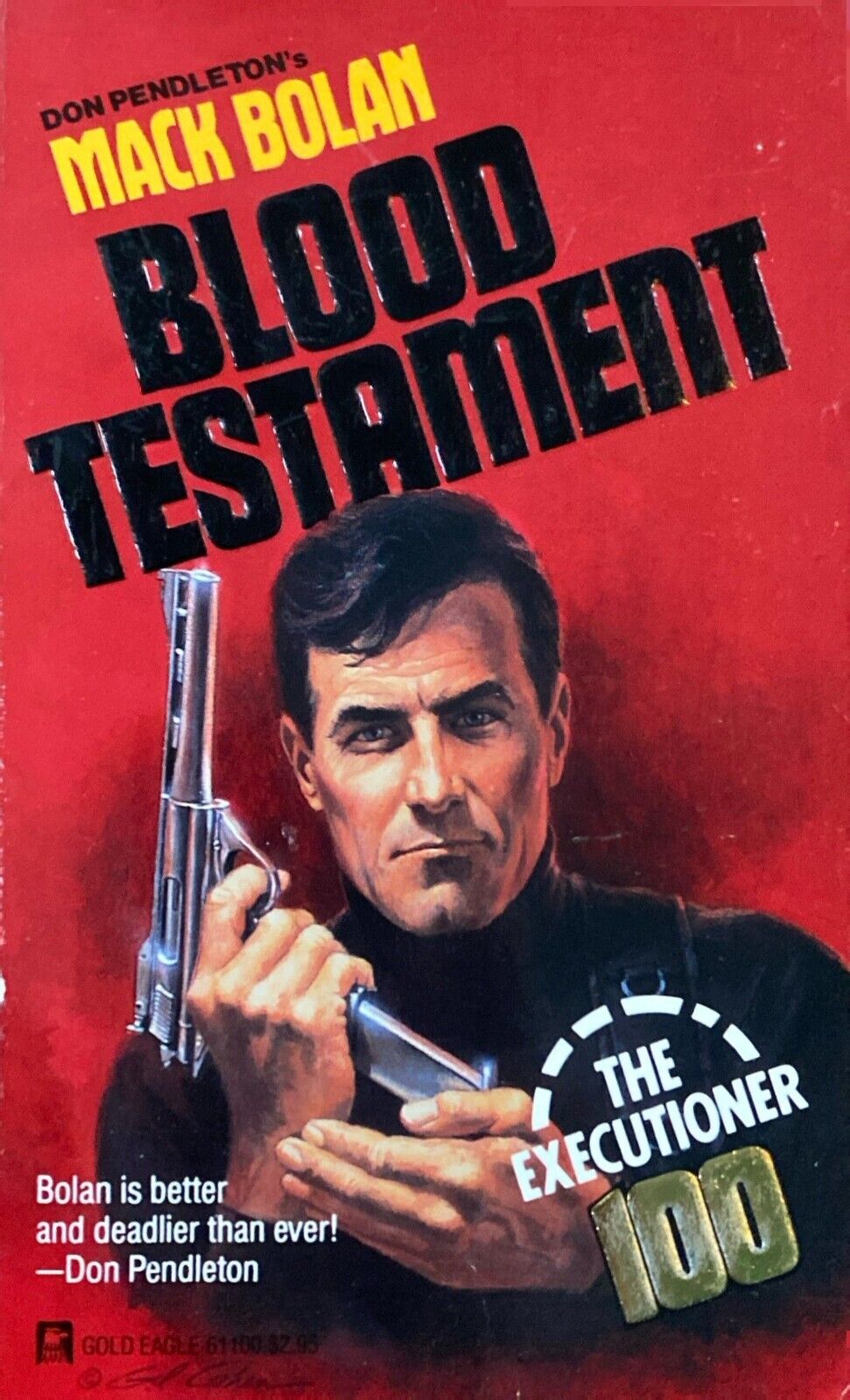 Don Pendleton's Mack Bolan Blood Testament Gold Eagle Paperback Executioner #100