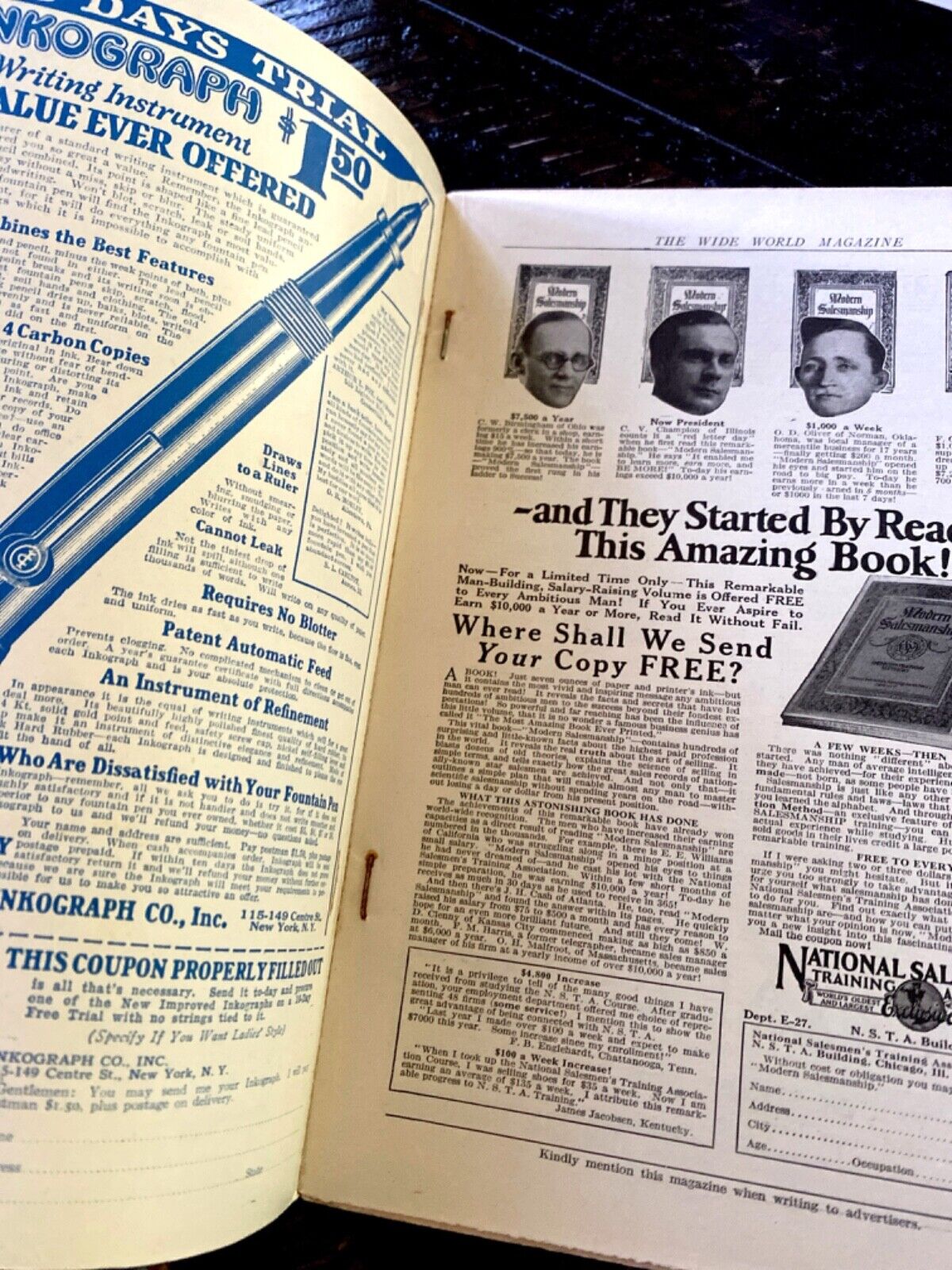 The Wide World Magazine No. 349 Vol. 59 May 1927 London Pulp