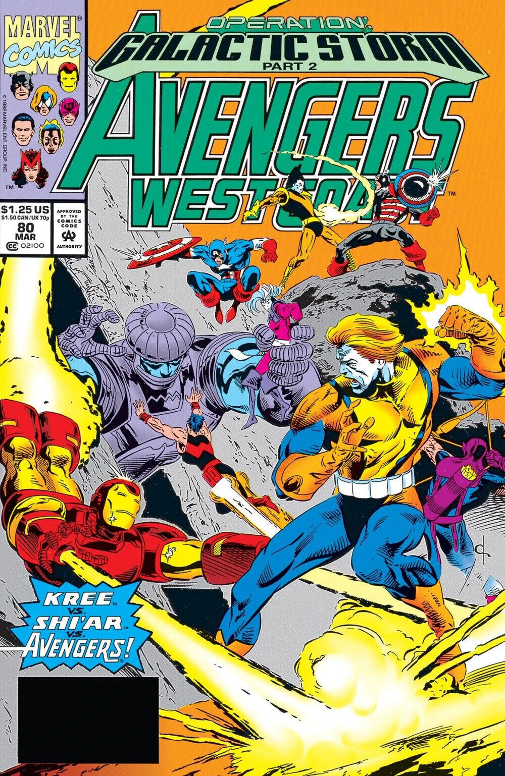 Marvel Comics Avengers West Coast #80 Modern Age 1992