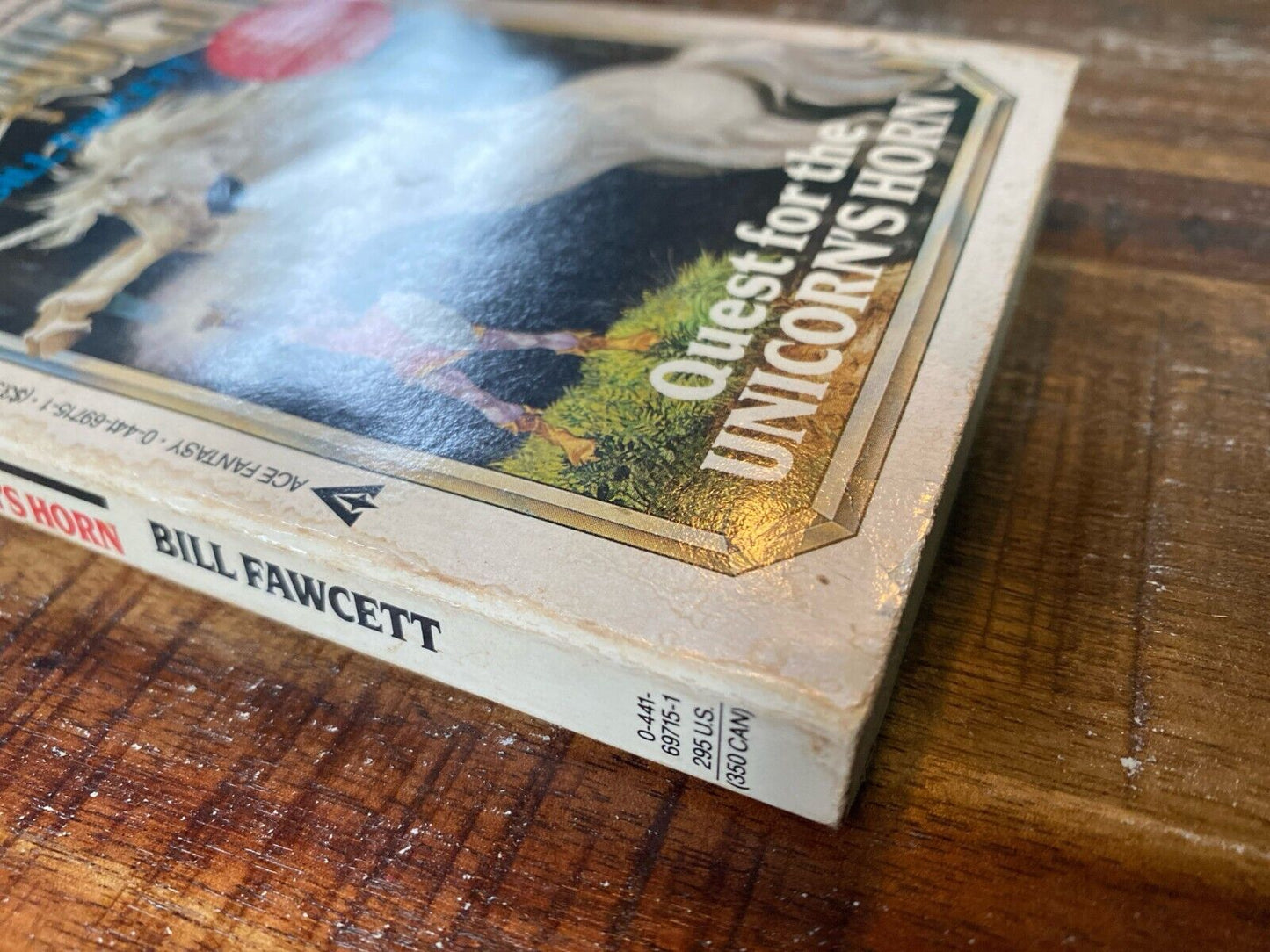 Swordquest: Quest for the Unicorn's Horn by Bill Fawcett 1985 Ace Paperback