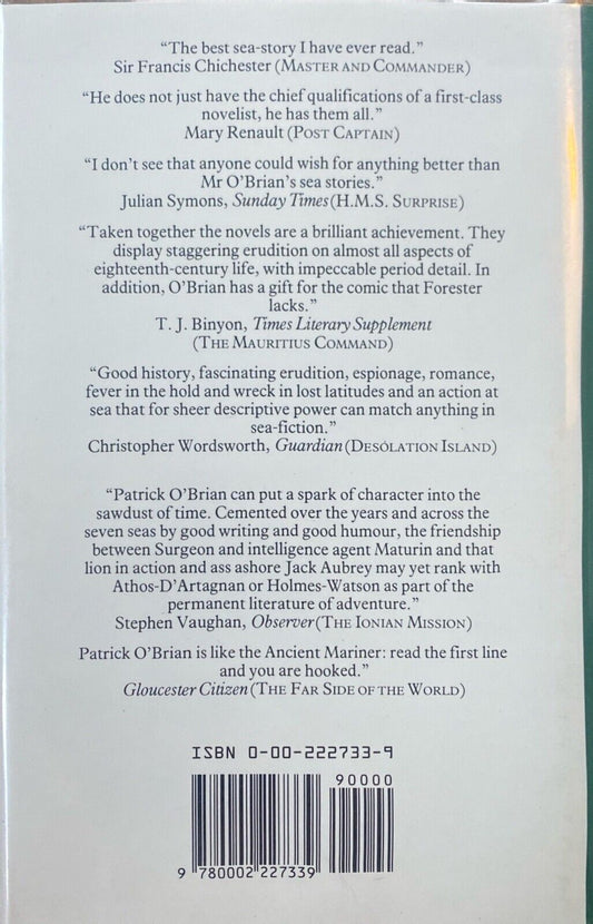 The Reverse of the Medal by Patrick O'Brian 1986 Collins Hardcover UK First