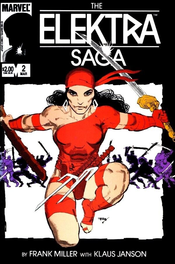 Marvel Comics The Elektra Saga #2 Copper Age 1984