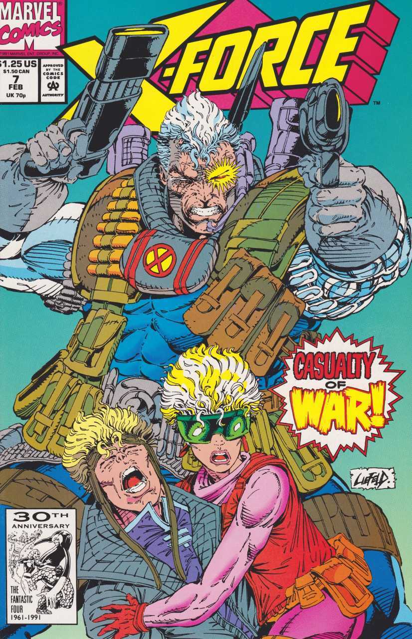 Marvel Comics X-Force #7 Modern Age 1992