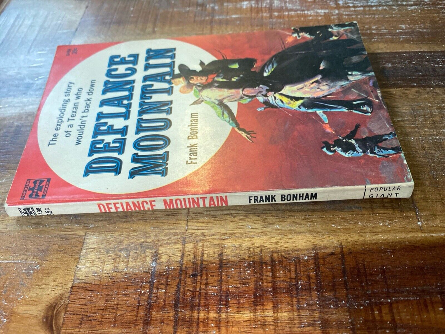 Defiance Mountain by Frank Bonham 1960 Popular Library Eagle G498 Paperback