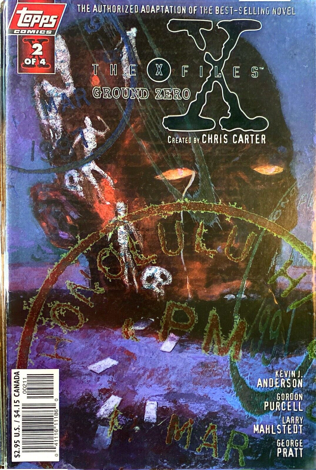 Topps Comics The X-Files: Ground Zero #1-4 Modern Age 1997