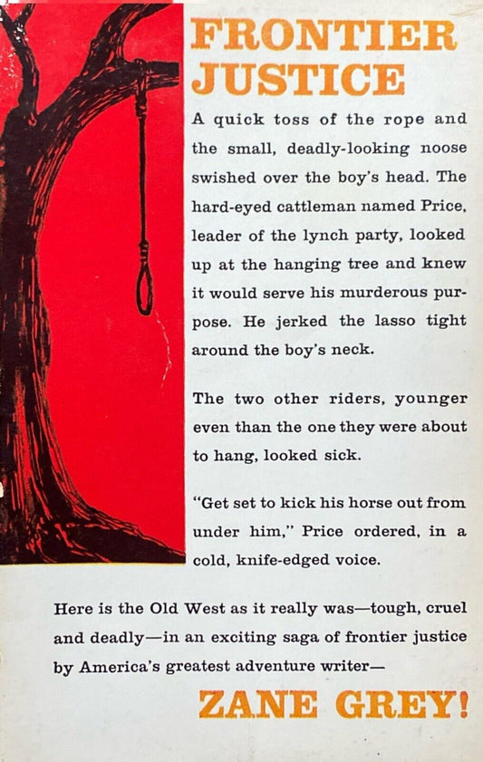 Raiders of Spanish Peaks by Zane Grey 1960 Pocket Cardinal C-385 Paperback First