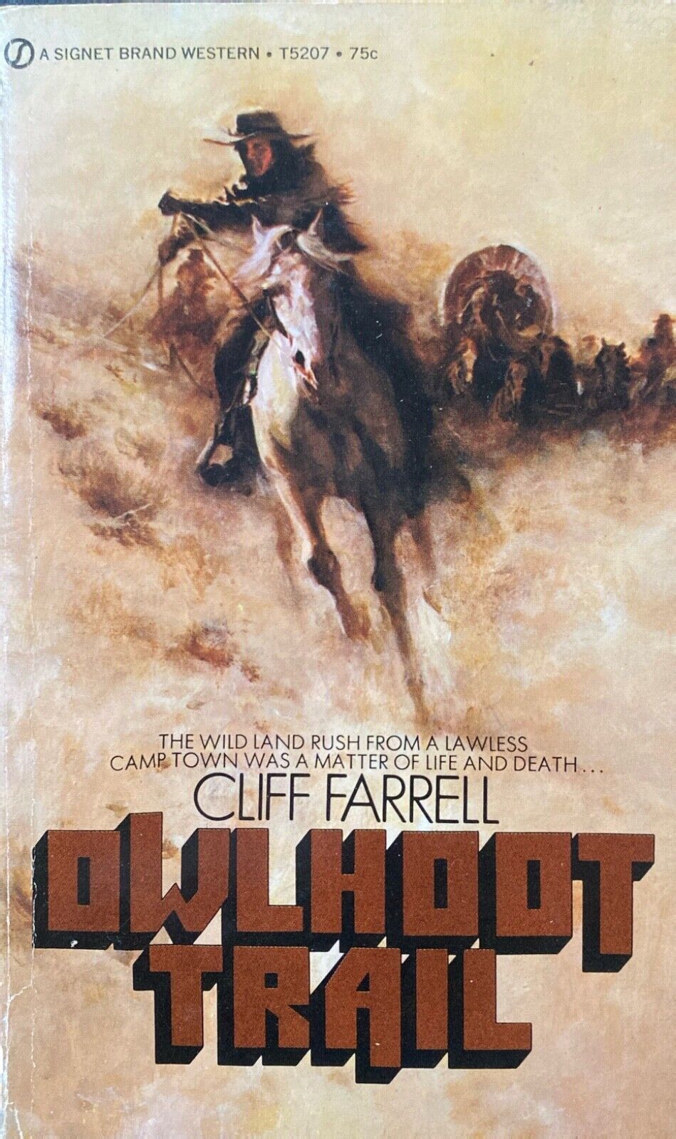 Owlhoot Trail by Cliff Farrell 1972 Signet T5207 Paperback