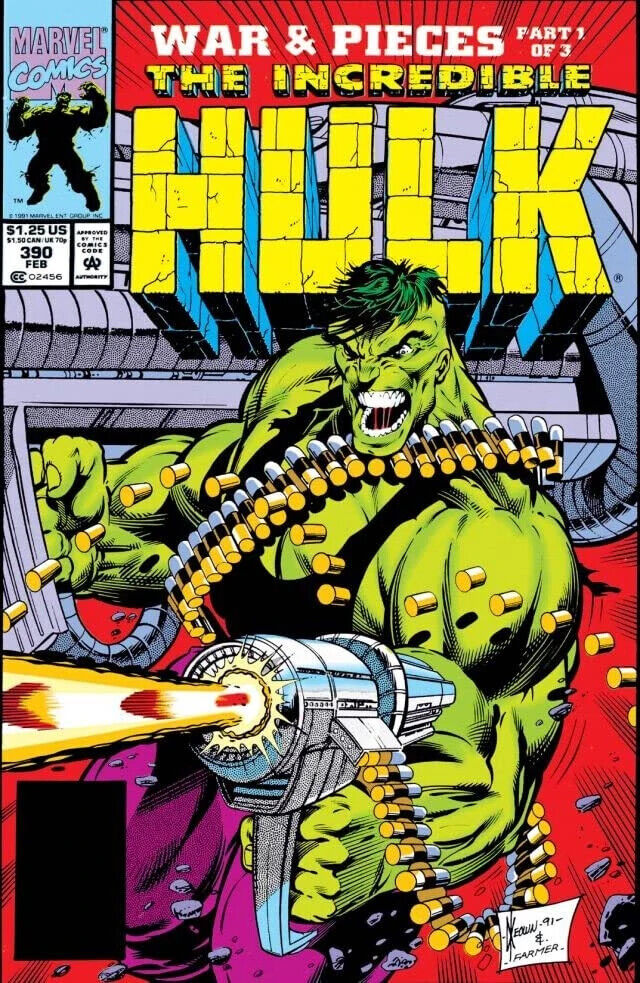Marvel Comics Incredible Hulk #390 Modern Age 1992