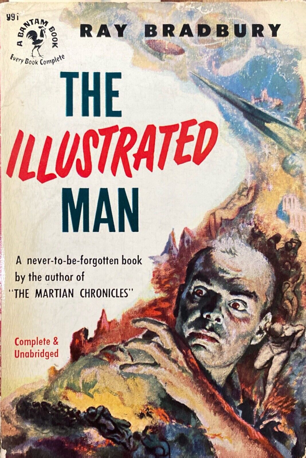 The Illustrated Man by Ray Bradbury 1952 Bantam 991 Paperback First