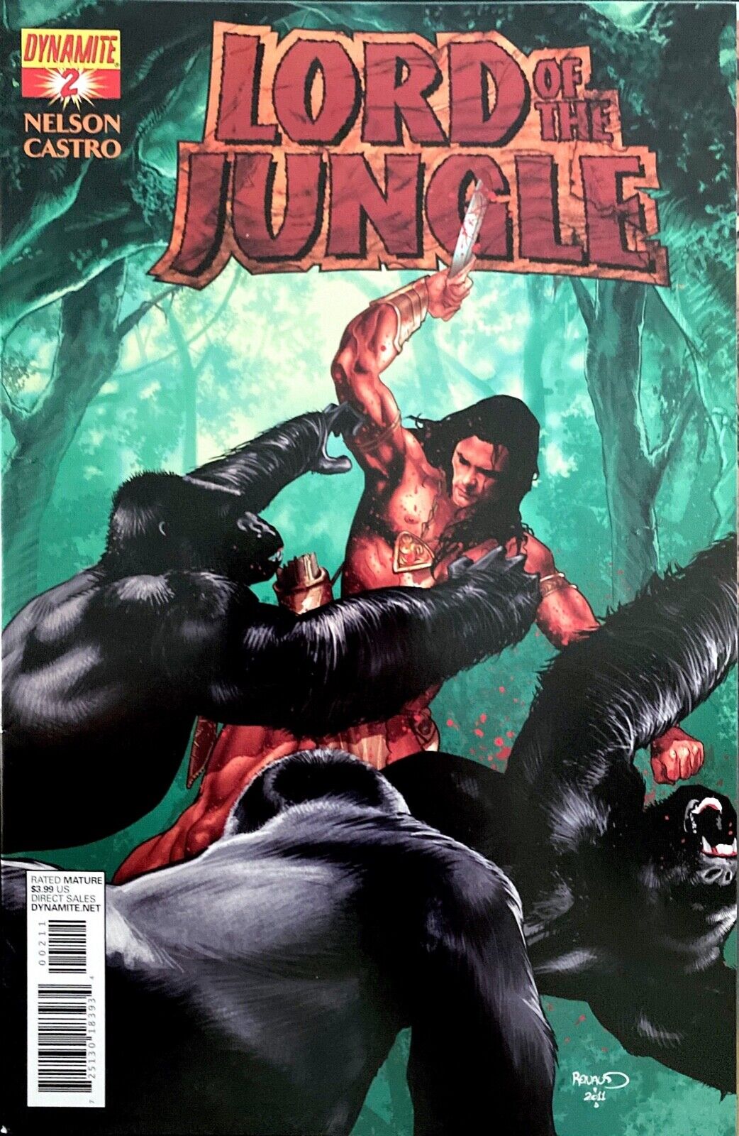 Dynamite Comics Lord of the Jungle #2 Modern Age 2012