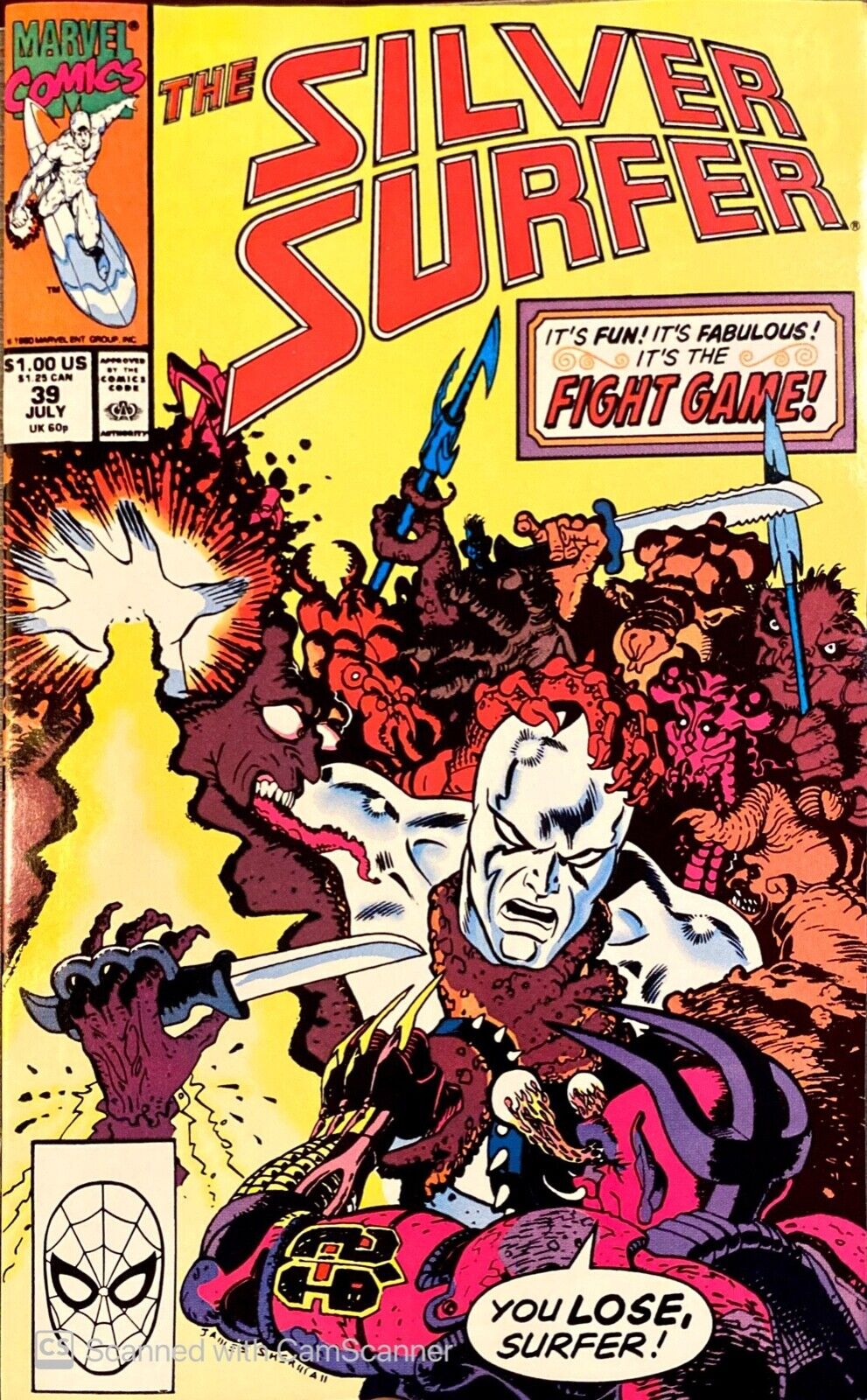 Marvel Comics Silver Surfer #39 Copper Age 1990