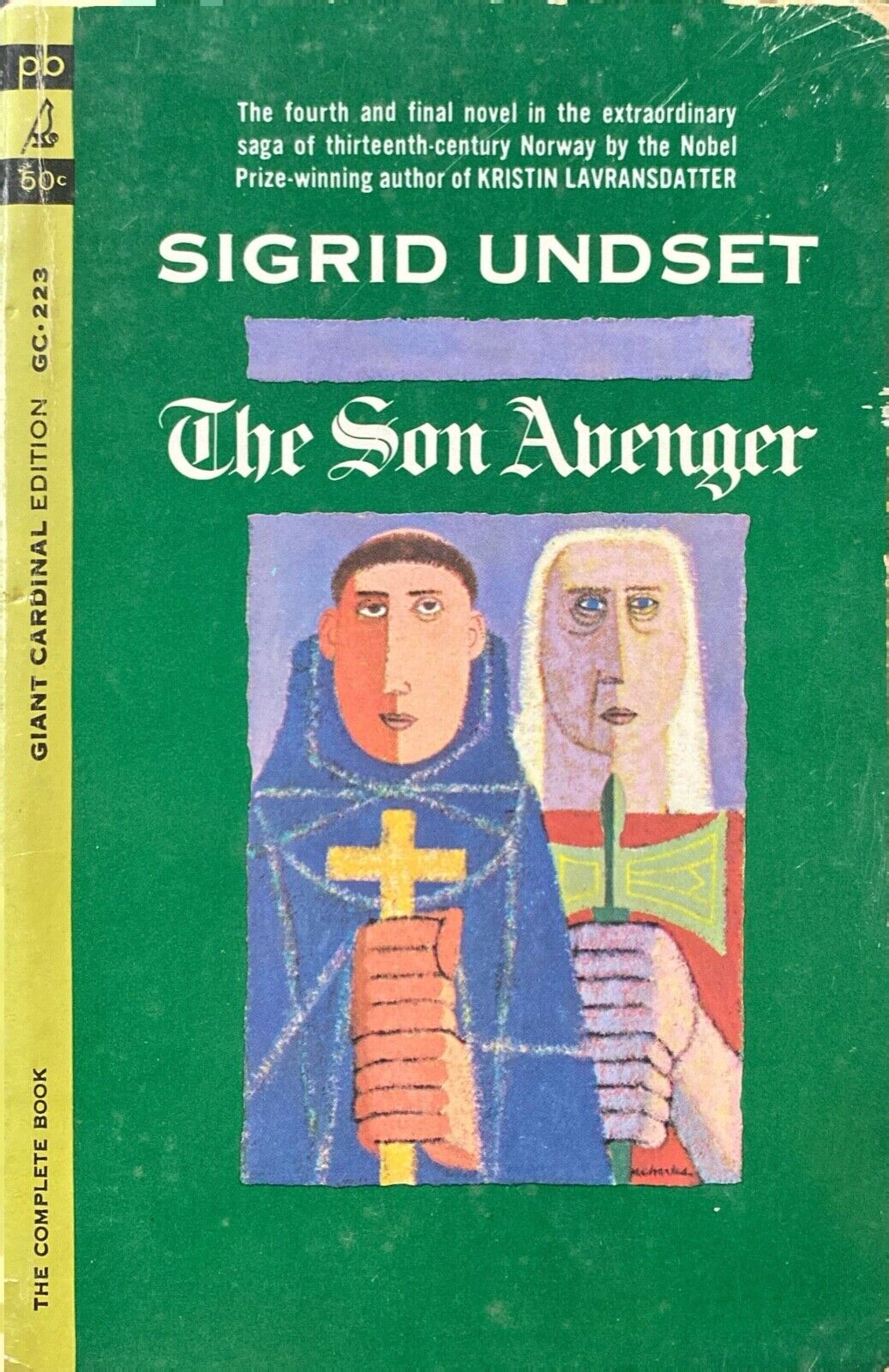 The Son Avenger by Sigrid Undset 1964 Giant Cardinal GC-223 Paperback