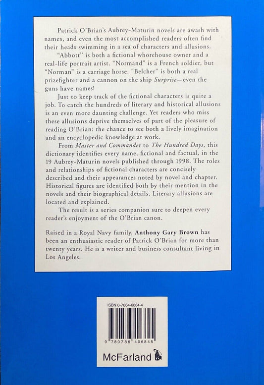 Persons, Animals, Ships and Cannon in the Aubrey-Maturin Sea Novels of O'Brian