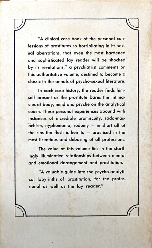I, Prostitute by D. Royal 1965 Fleur de Lis 101 Paperback