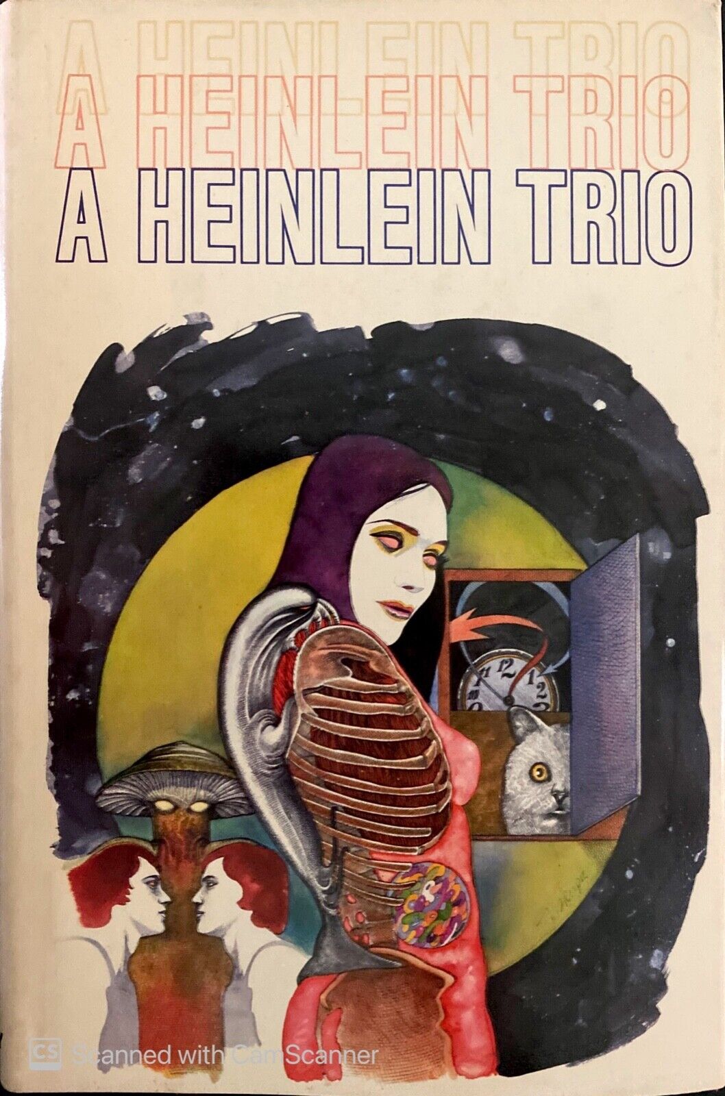 A Heinlein Trio by Robert Heinlein 1980 Nelson Doubleday Hardcover