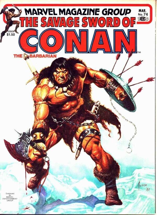 Marvel Magazine Savage Sword of Conan #74 Bronze Age 1982
