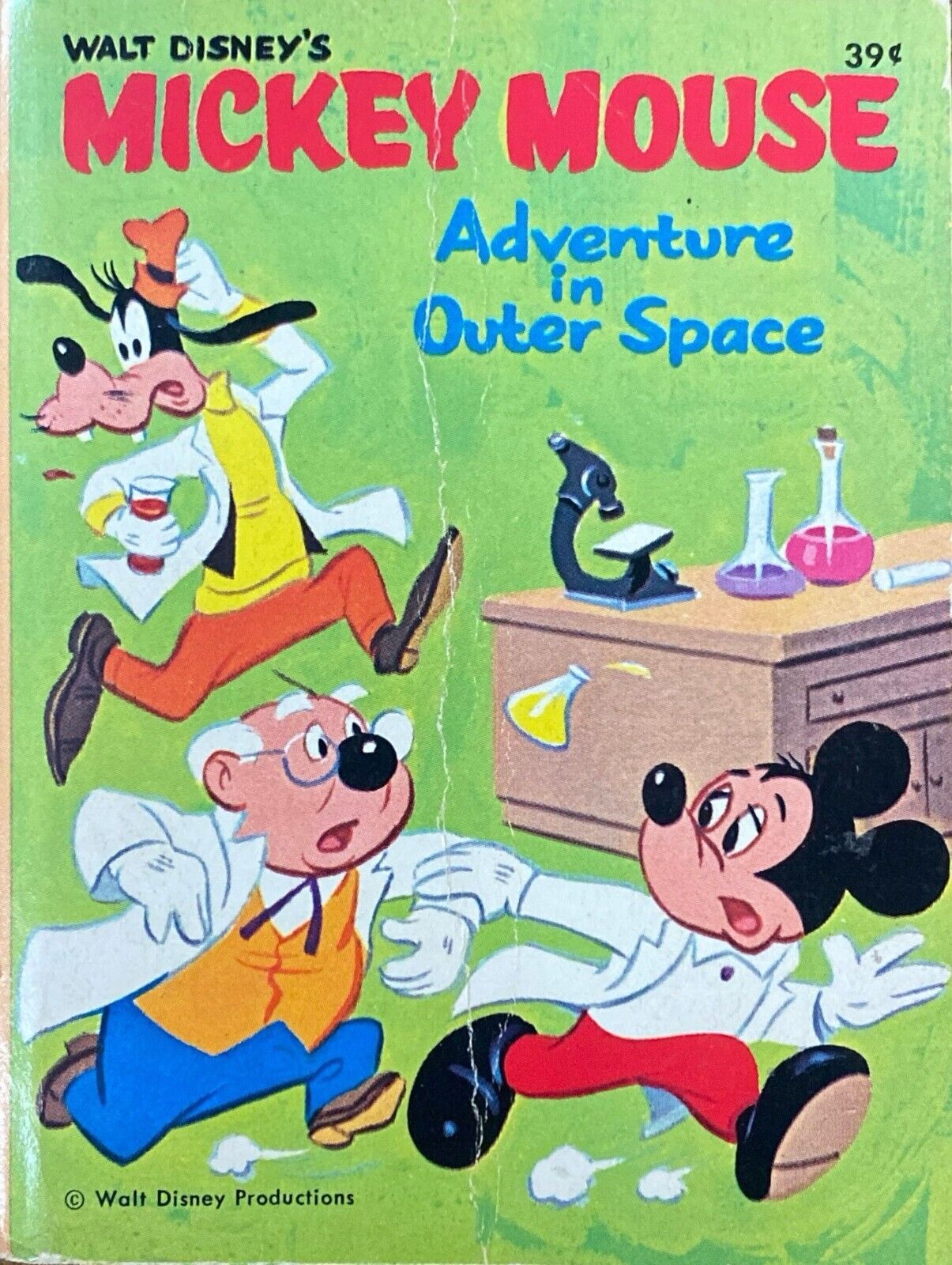 Walt Disney's Mickey Mouse: Adventures in Space 1968 Big Little Book 5750