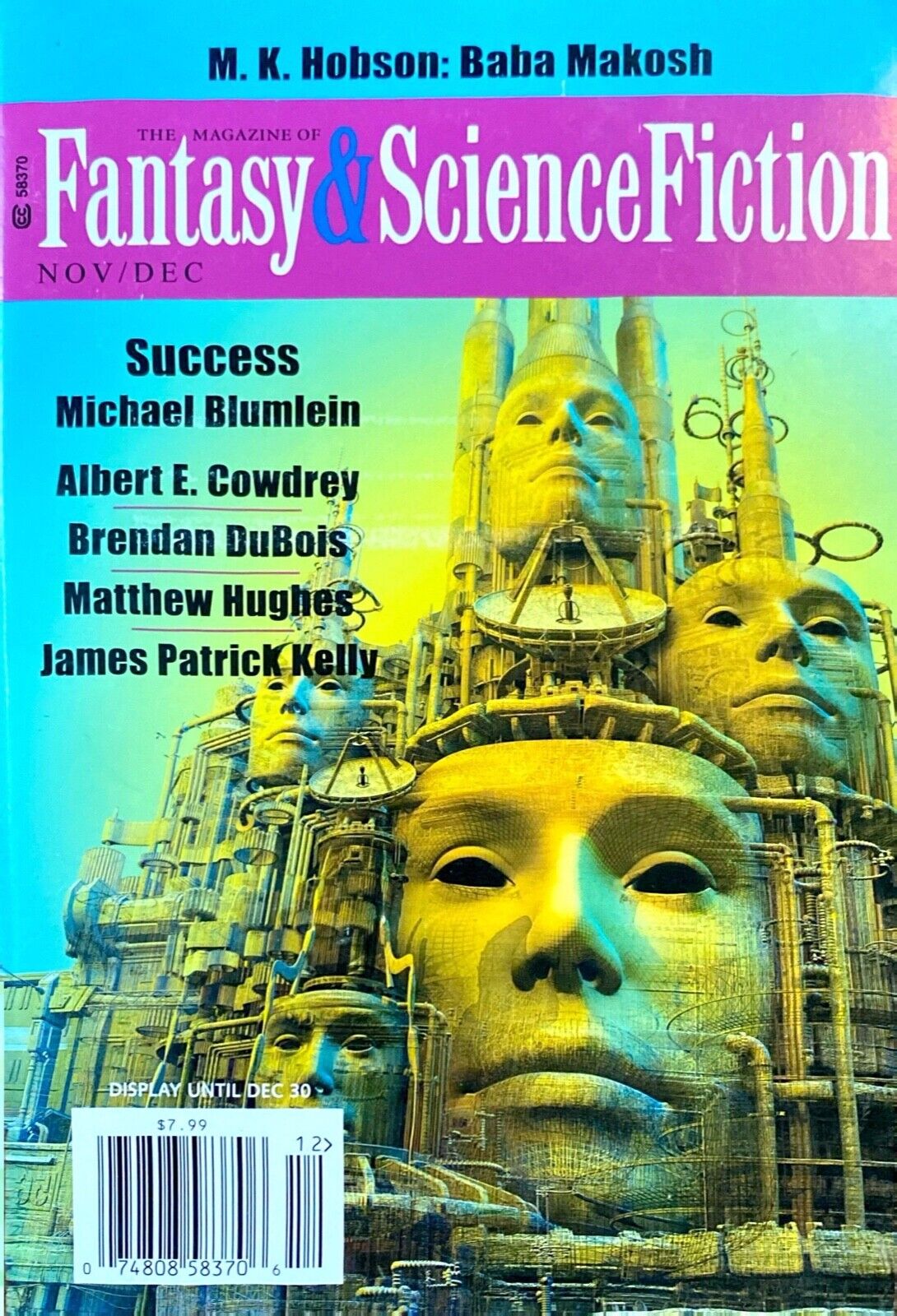 Fantasy & Science Fiction Vol. 125 No. 5-6 November/Decembe 2013 DuBois Blumlein