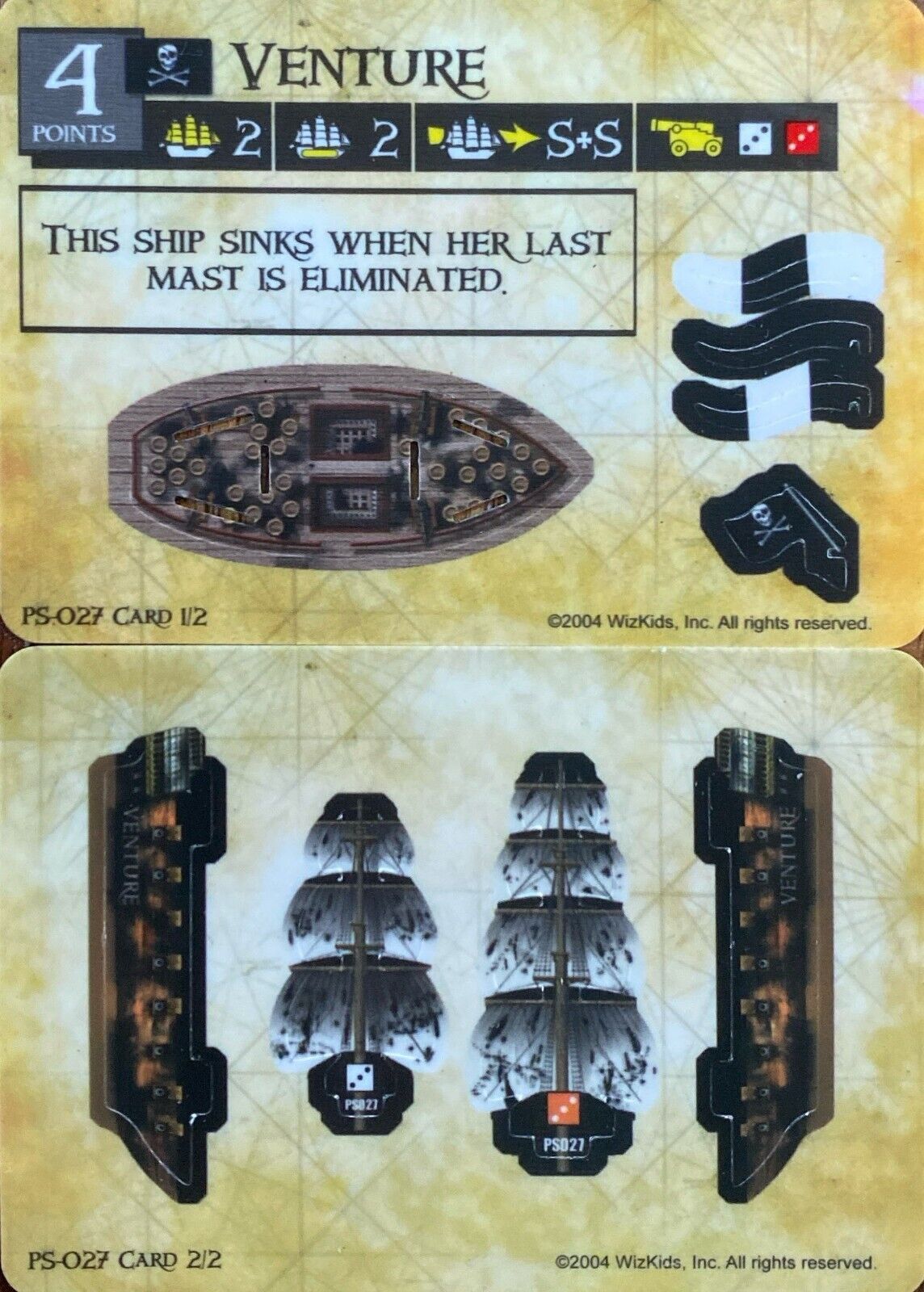 WizKids Pirates CSG of the Spanish Main PS-027 Venture