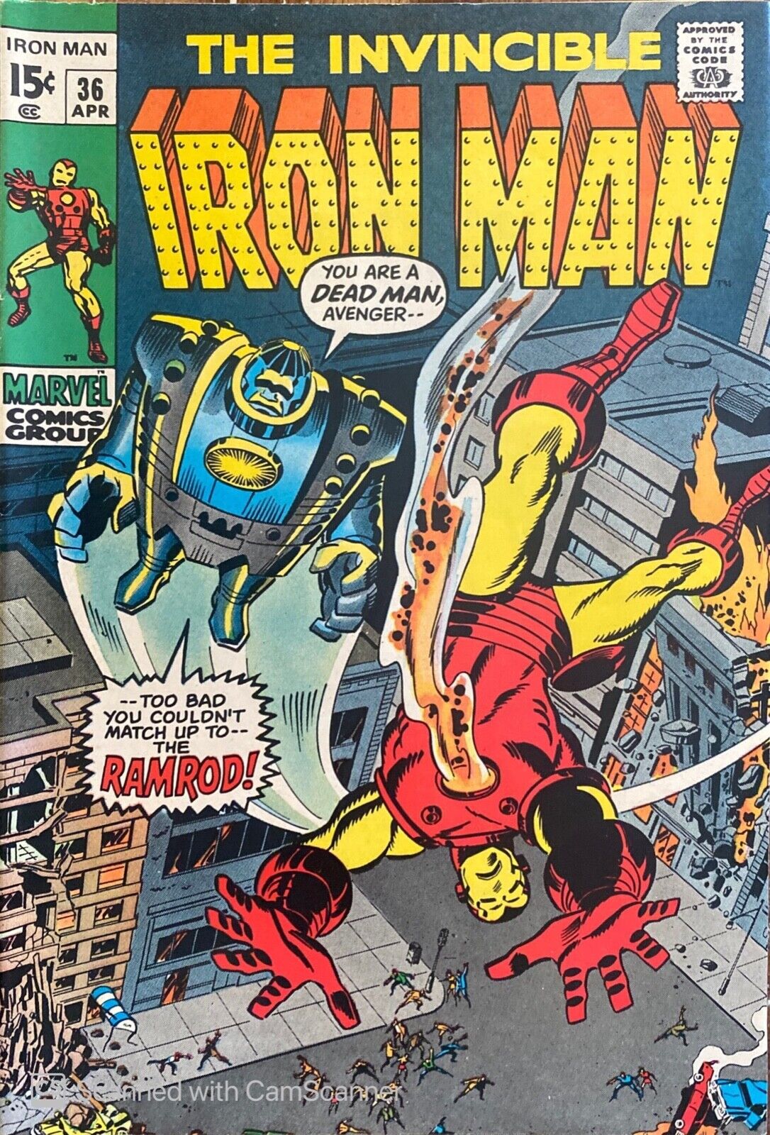 Marvel Comics Iron Man #36 Bronze Age 1971