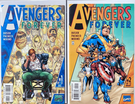 Marvel Comics Avengers Forever #1-12 Modern Age 1998 Complete Series