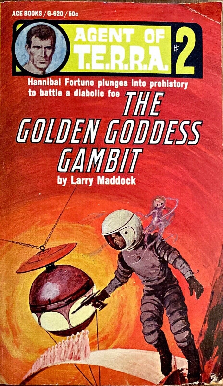 Agent of T.E.R.R.A. The Golden Goddess Gambit by Larry Maddock 1967 Paperback