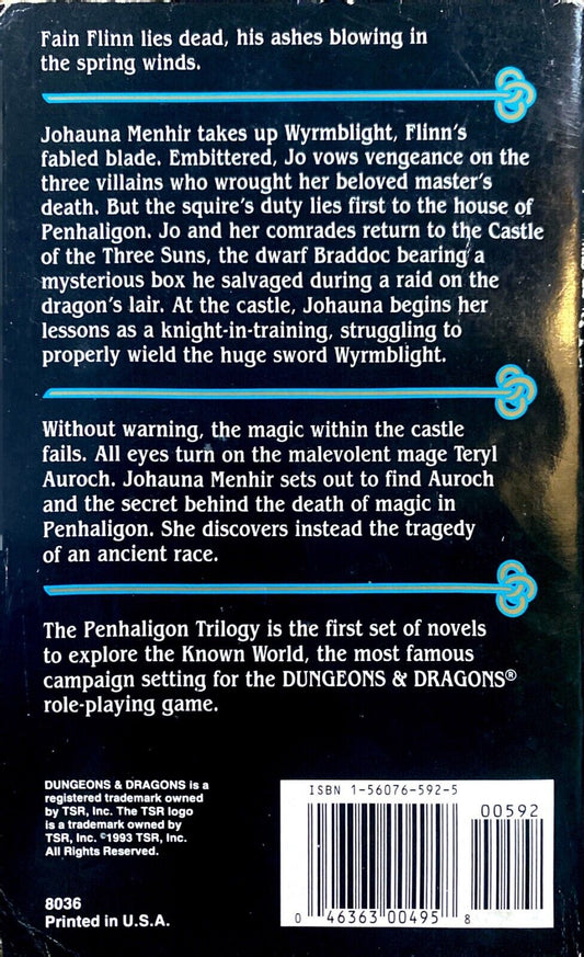 The Dragon's Tomb by D.J. Heinrich 1993 TSR Paperback Dungeons & Dragons