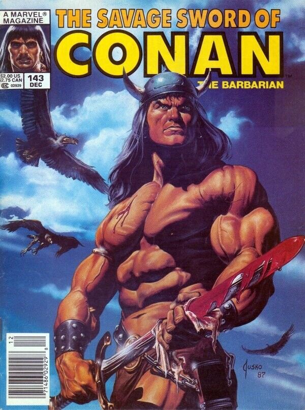 Marvel Magazine Savage Sword of Conan #143 Copper Age 1987