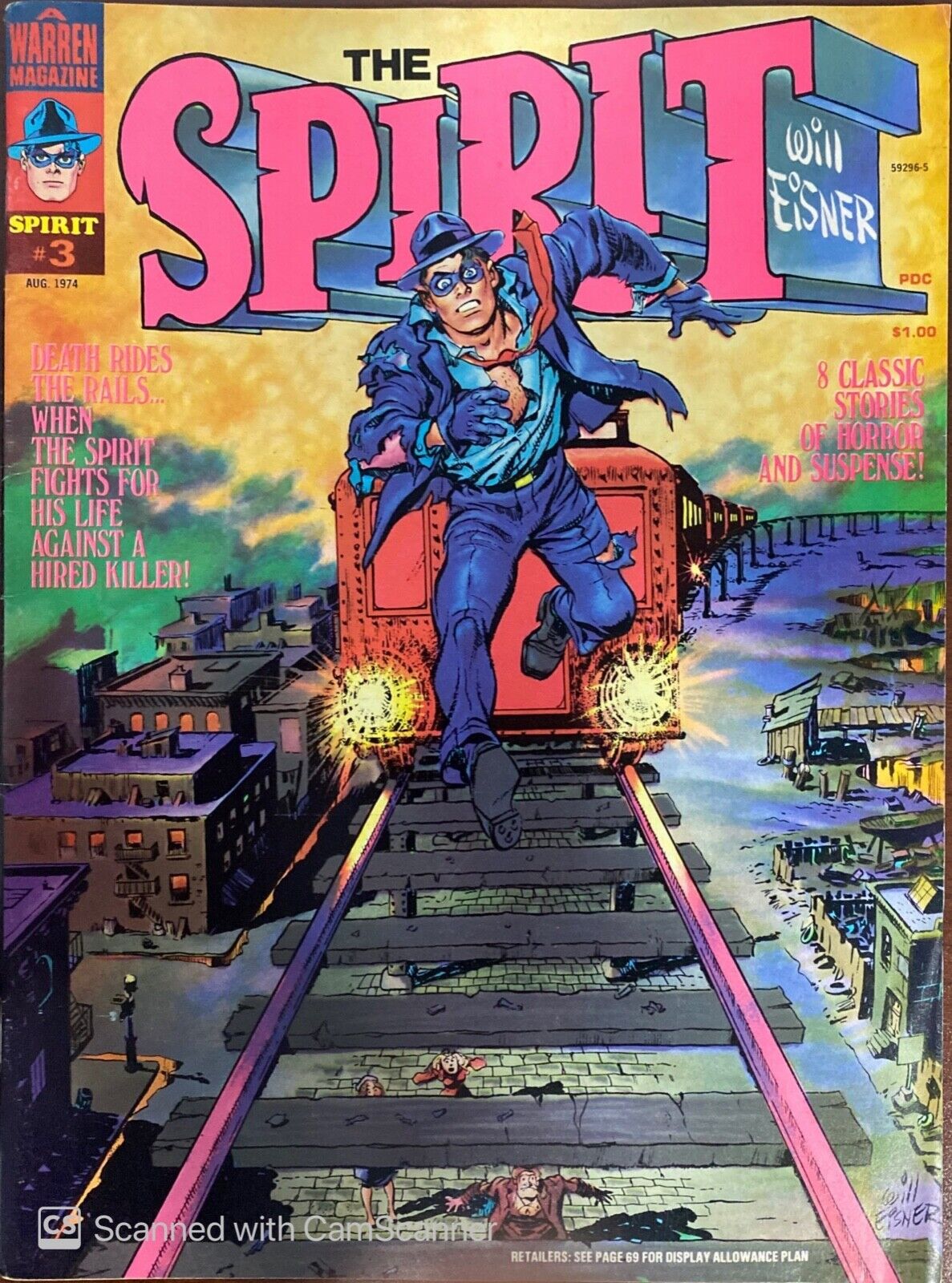Warren Magazine The Spirit #3 1974 Bronze Age