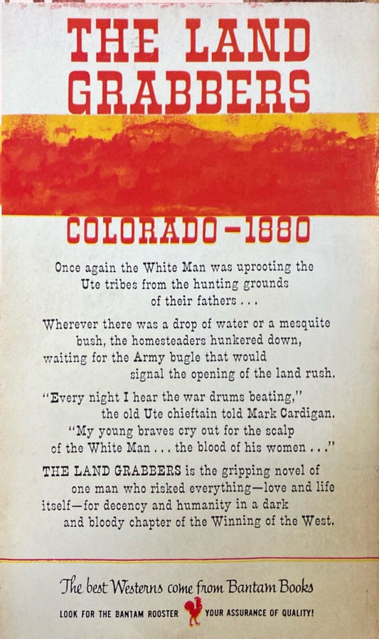 The Land Grabbers by John S. Daniels 1958 Bantam 1769 Paperback First