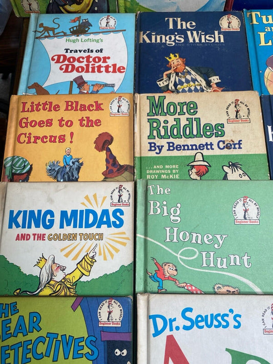 Large Lot of 29 Vintage Dr. Seuss Children's Books BCE Hardcover Reader Copies