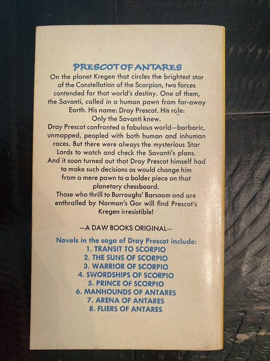 Transit to Scorpio by Alan Burt Akers 1972 Daw UY1169 Paperback First Print