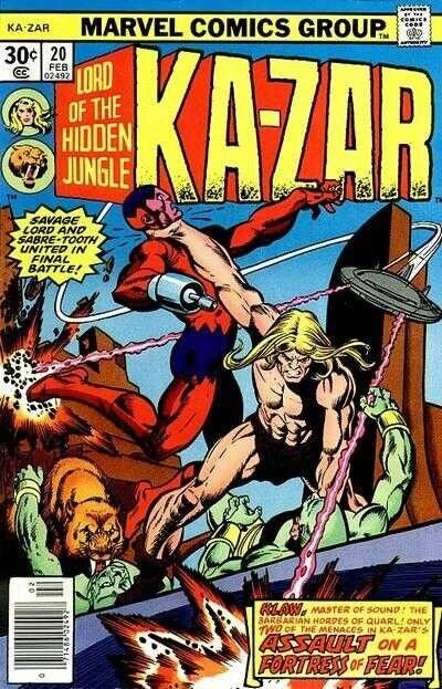 Marvel Comics Ka-zar #20 Bronze Age 1974