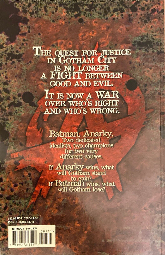 DC Comics Batman: Anarky 1999 Paperback TPB