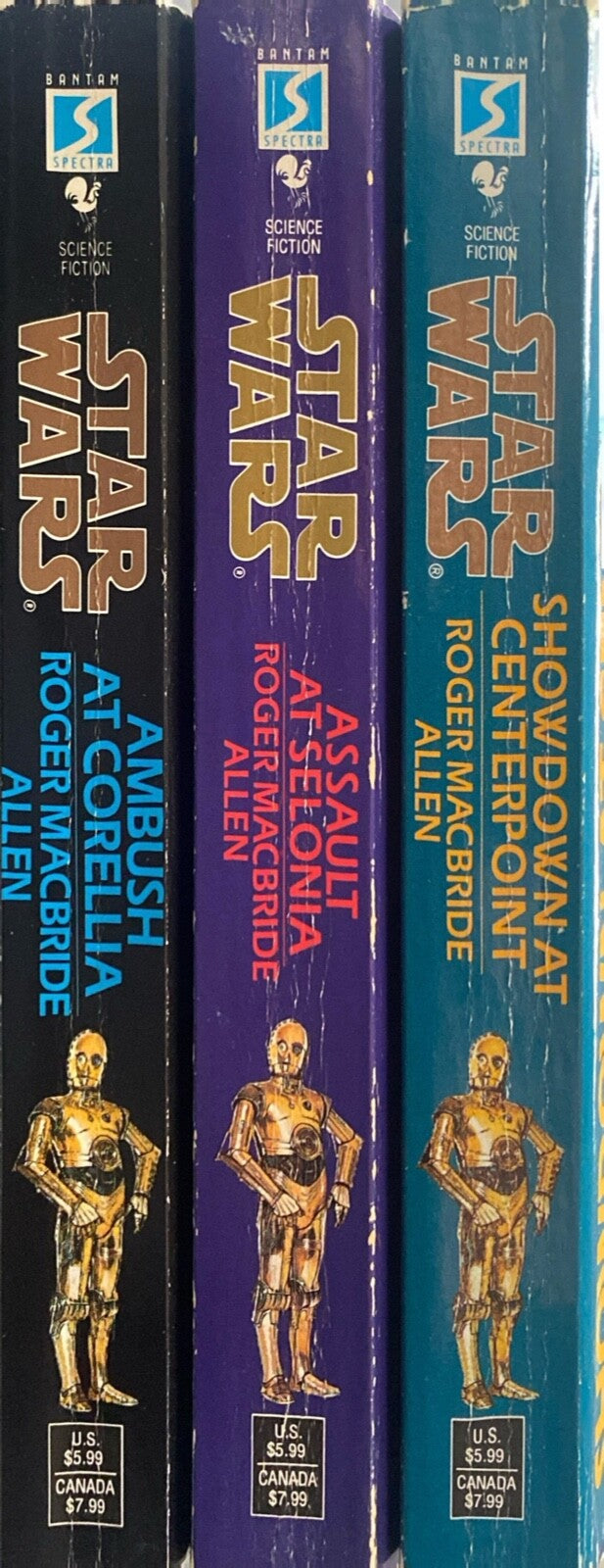 Star Wars: The Corellian Trilogy by Roger MacBride Allen Bantam Paperback
