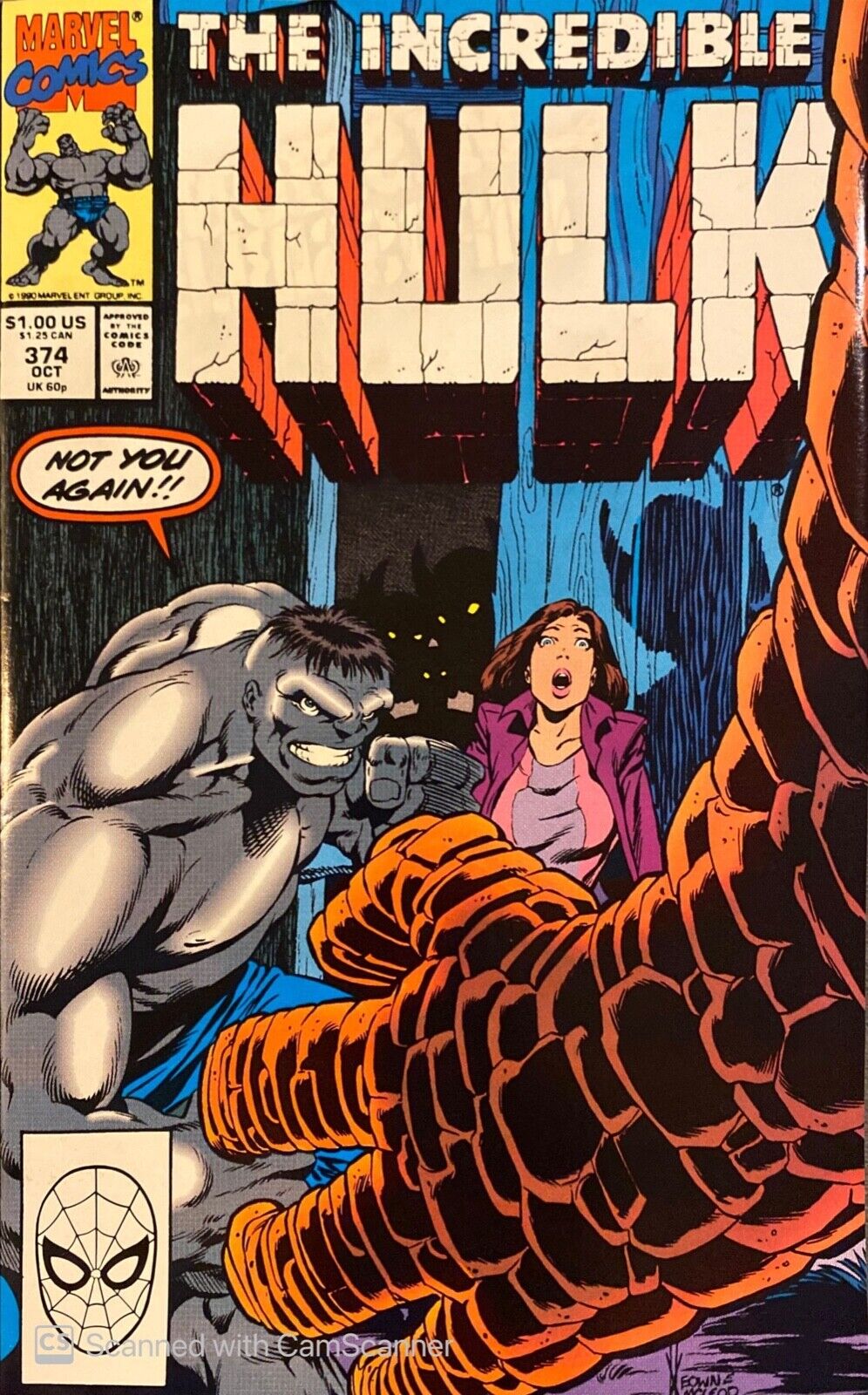 Marvel Comics Incredible Hulk #374 Copper Age 1990