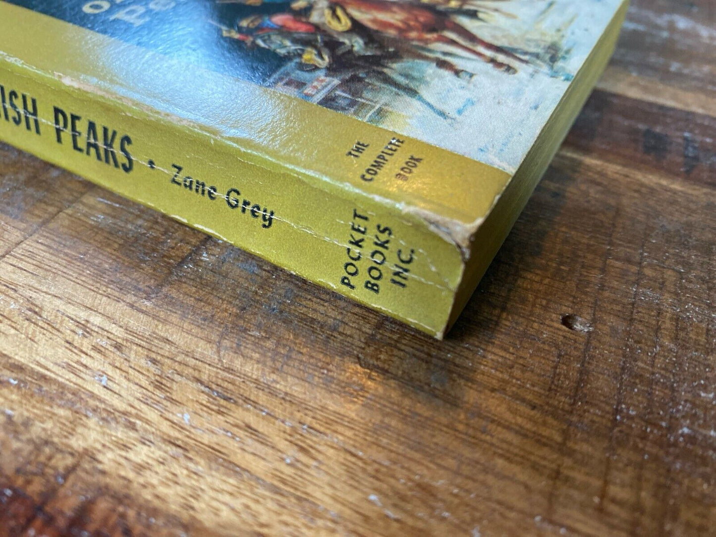 Raiders of Spanish Peaks by Zane Grey 1960 Pocket Cardinal C-385 Paperback First