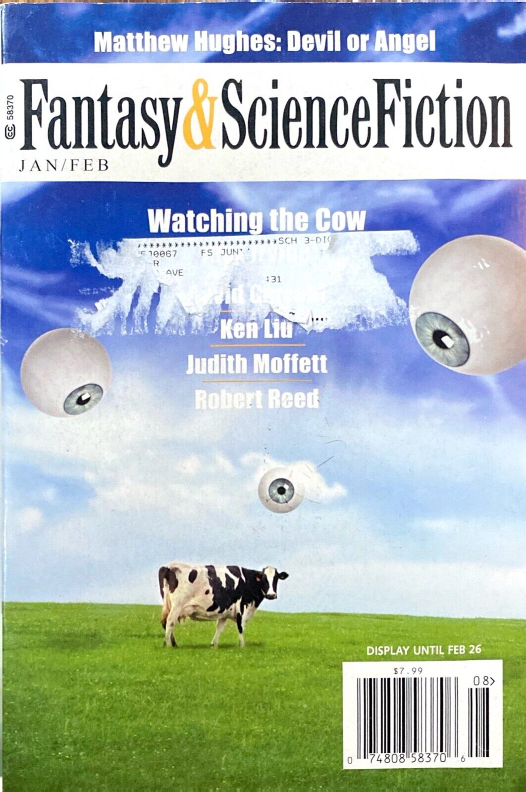 Fantasy & Science Fiction Vol. 124 No. 1 & 2 January/February 2013 Liu Hughes