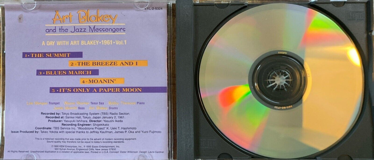 Art Blakely and the Jazz Messengers - A Day With Art Blakely 1961 Vol. 1 CD