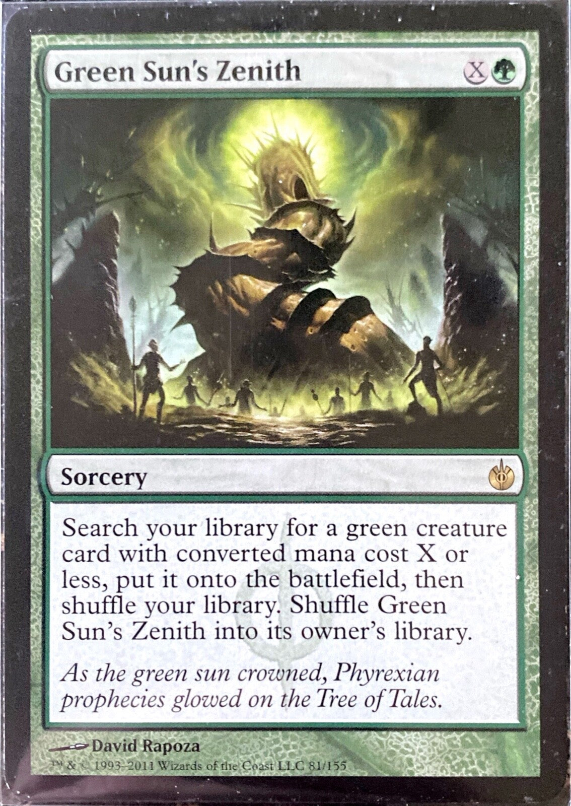 Magic the Gathering (MTG) Green Sun's Zenith Mirrodin Besieged
