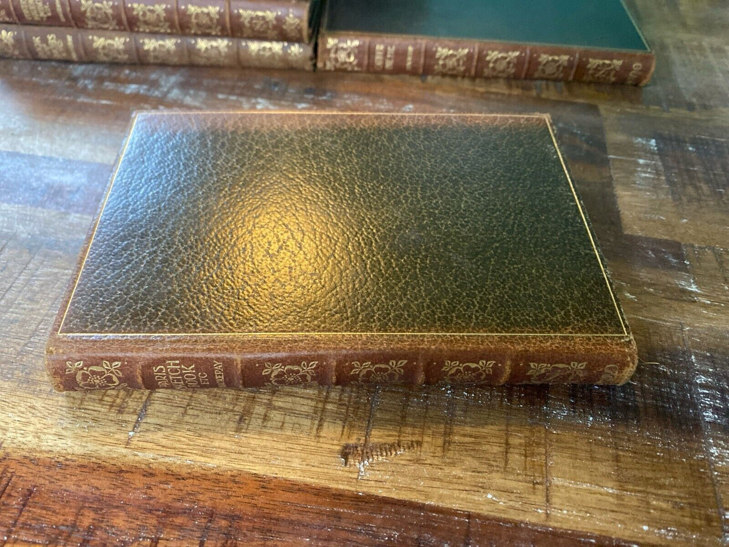 Paris Sketchbook, Etc. by W.M. Thackeray 1900 New Century Library Leather