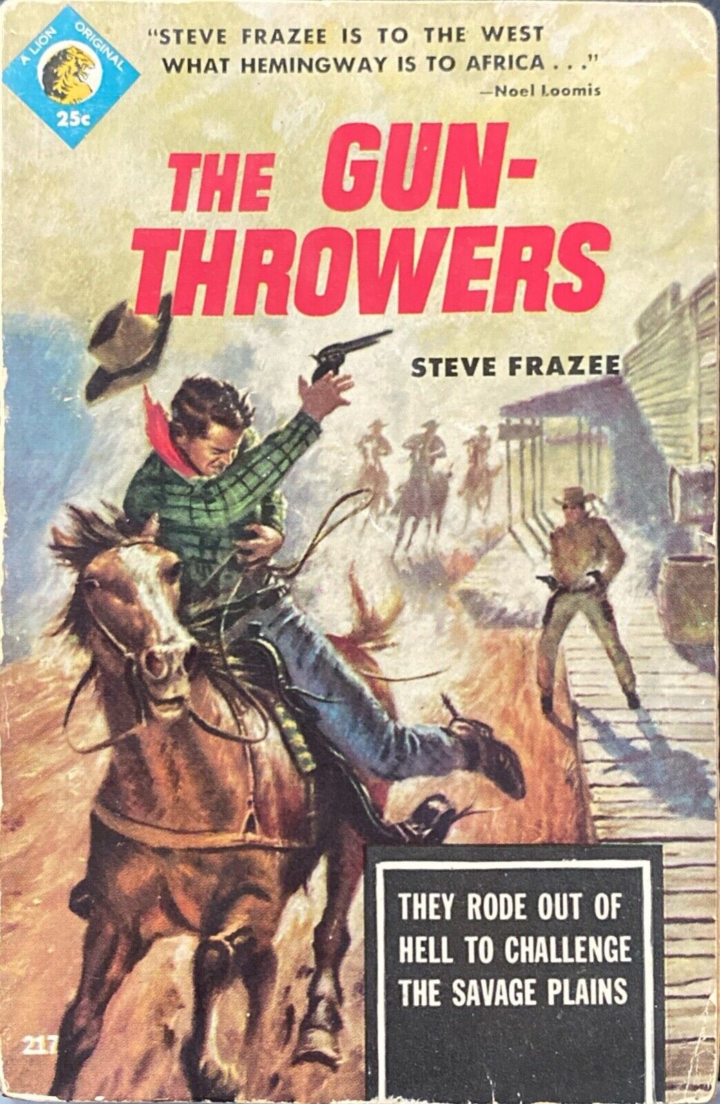 The Gunthrowers by Steve Frazee 1954 Lion Books Q 17 Paperback