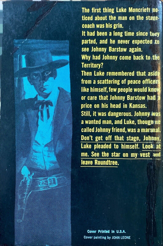 Killer in Town by Clifton Adams 1959 Dell First Edition A199 Paperback