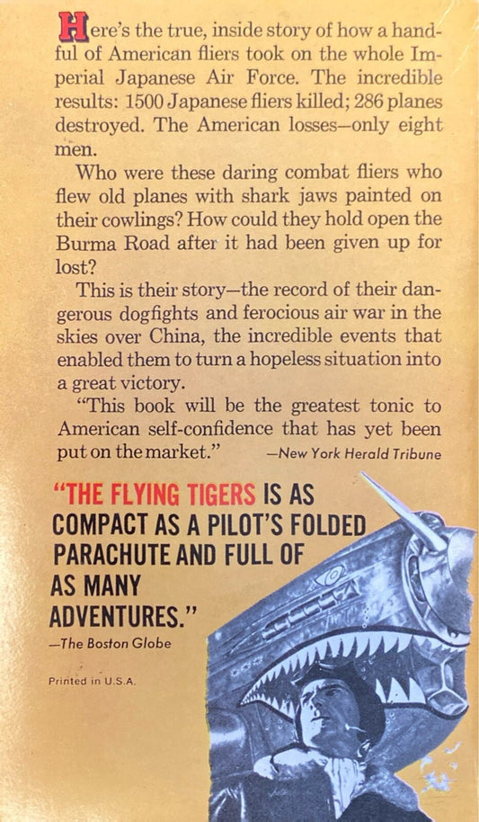 The Flying Tigers by Russell Whelan 1968 Paperback Library 54-672 Paperback