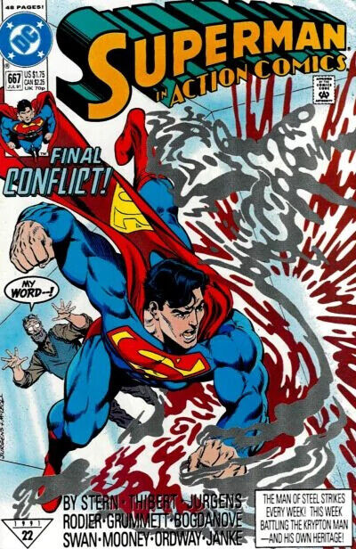 DC Comics Action Comics #667 Copper Age 1991