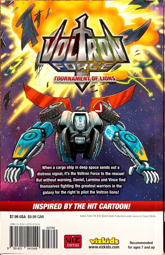 Voltron Force #2: Tournament of Lions by Brian Smith 2012 VizKids Paperback