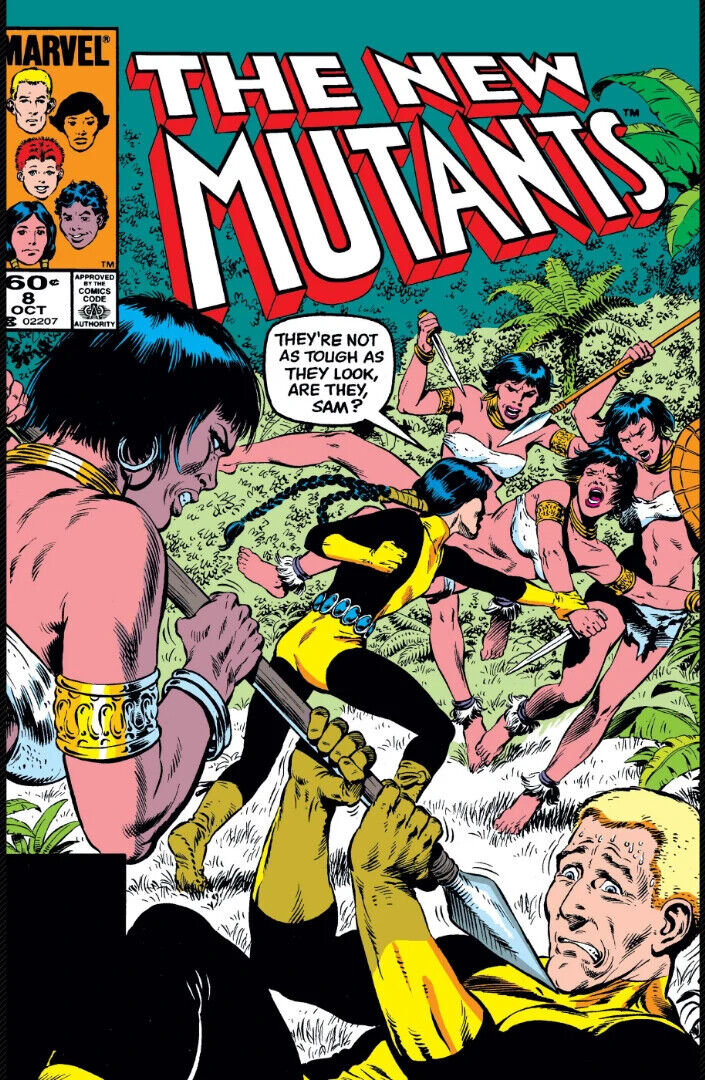 Marvel Comics New Mutants #8 Bronze Age 1983