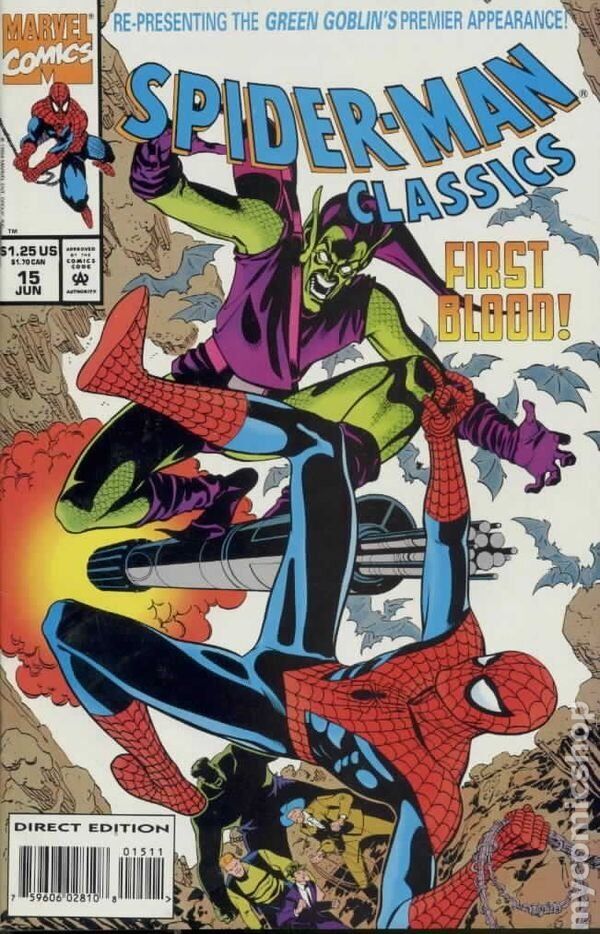 Marvel Comics Spider-man Classics #15 1994 White Variant First Green Goblin