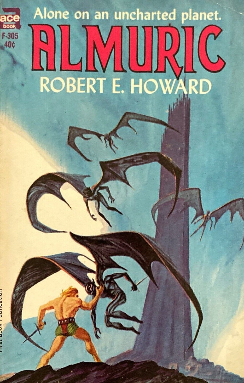 Almuric by Robert E. Howard 1964 Ace F-305 Paperback
