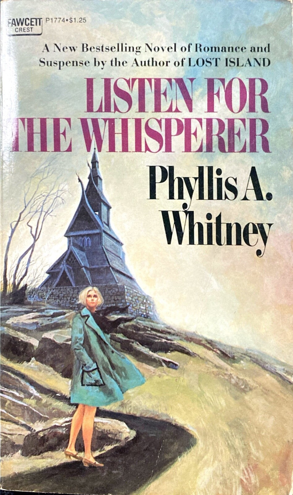 Listen for the Whisperer by Phyllis A Whitney 1973 Fawcett Crest P1774 Paperback